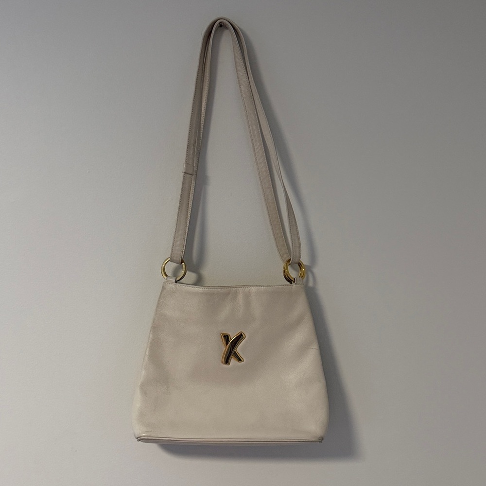 Vintage Paloma Picasso Elegant Cream Shoulder Bag